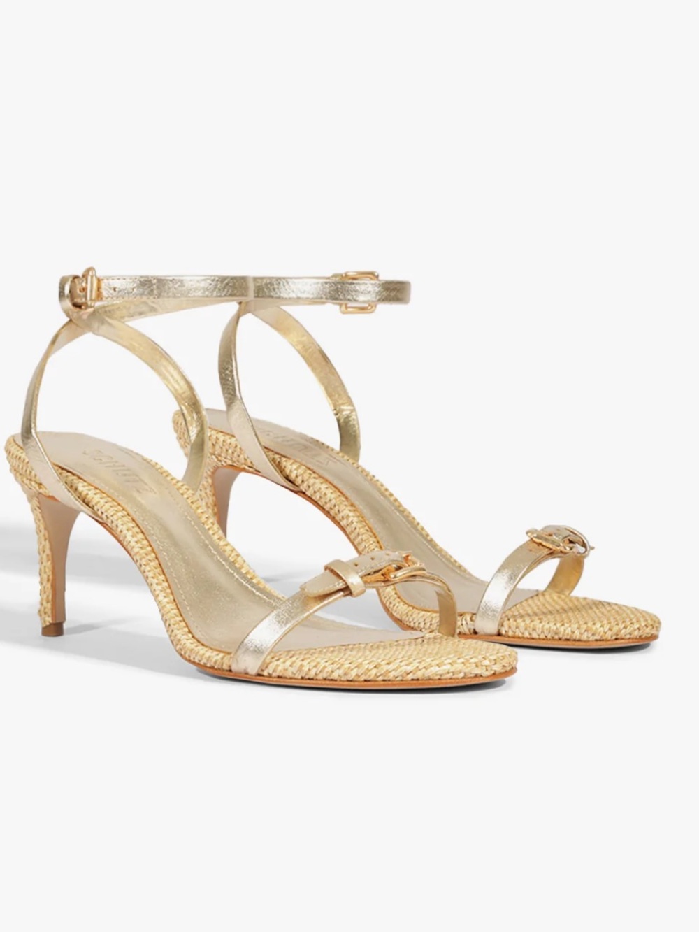 SCHUTZ AURORA MID SANDAL SIZE: 9.5